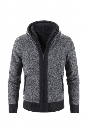 Heren Vesten Met Capuchon Sweaterjassen Winter Casual Truien Nieuwe Mannelijke Dikkere Warme Hoodies Slim