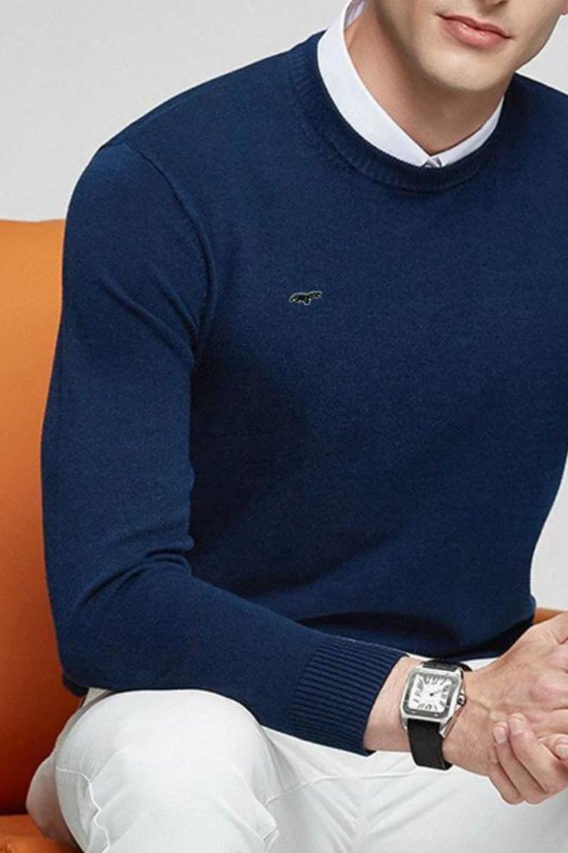 Herensweaters Met Borduurlogo En Lange Mouwen Casual Gebreide Kleding Jassen Voor Mannen