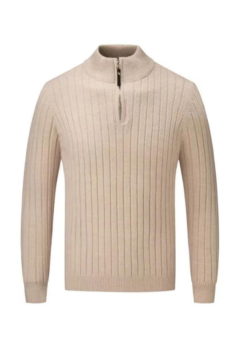 Herfst Winter Gebreide Polo Man Truien Tops Solid Knitwear Kleding Heren Tees