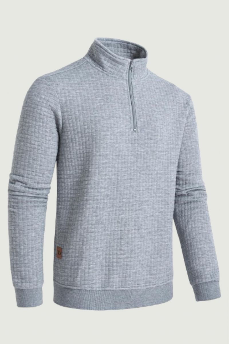 Lente-casual Sweatshirts Voor Heren Fleece-pullover-sweatshirts Met Kwartrits Standaard Met Lange Mouwen