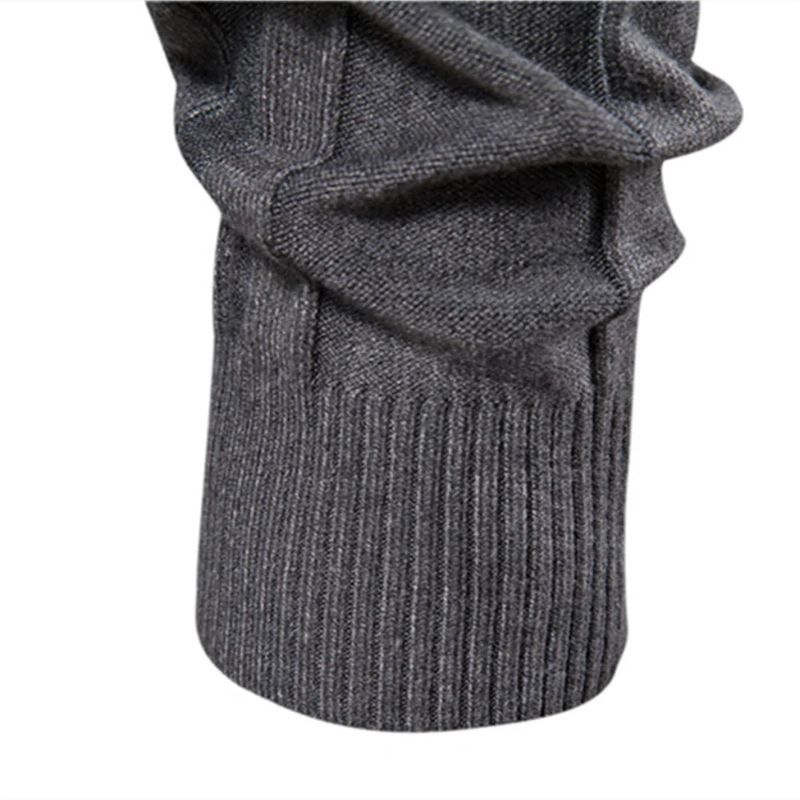 Truien Coltrui Heren Casual Basic Solid Warm Gestreepte Trui Wintertruien Man - Bruin