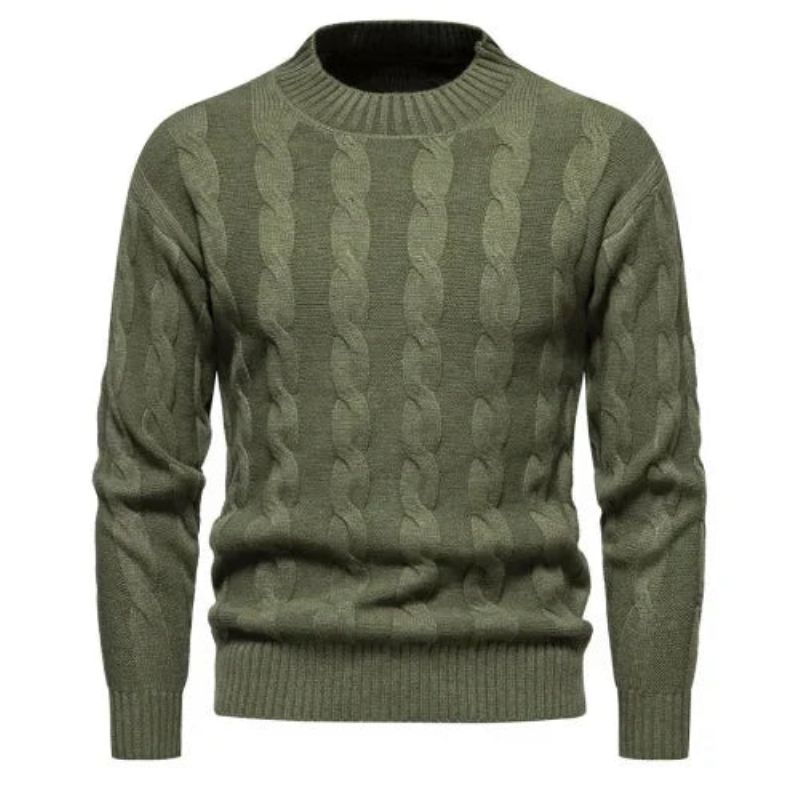 Truien Kleding Winter Vintage Trui Herenjassen Effen Gestreepte Heren Coltrui Herfst - Zwart