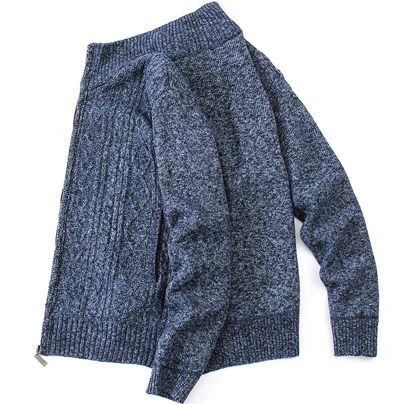 Vest Heren Trui Herfst Winterjassen Gebreide Jas Casual - Blauw