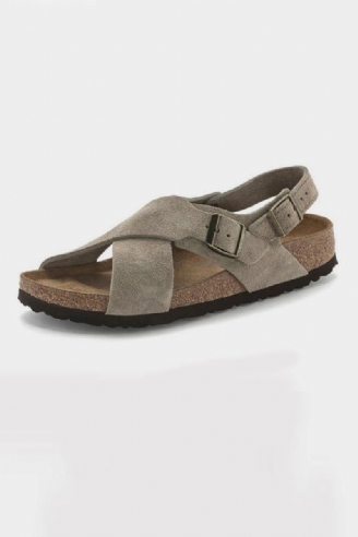 Dames Flats Sandalen Leren Lage Hakken Zomerschoenen Ins Casual Vakantie