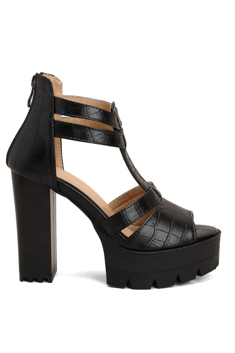 Pumps Zomerschoenen Voor Dames Sandalen Platform Rome Dikke Hakken