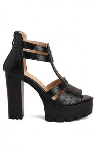 Pumps Zomerschoenen Voor Dames Sandalen Platform Rome Dikke Hakken